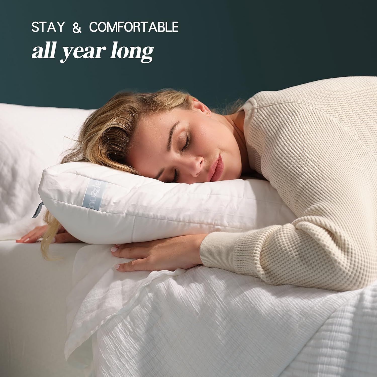Thumbnail 5 de Nuzzle Adjustable Pillows, 100% Soft & Firm