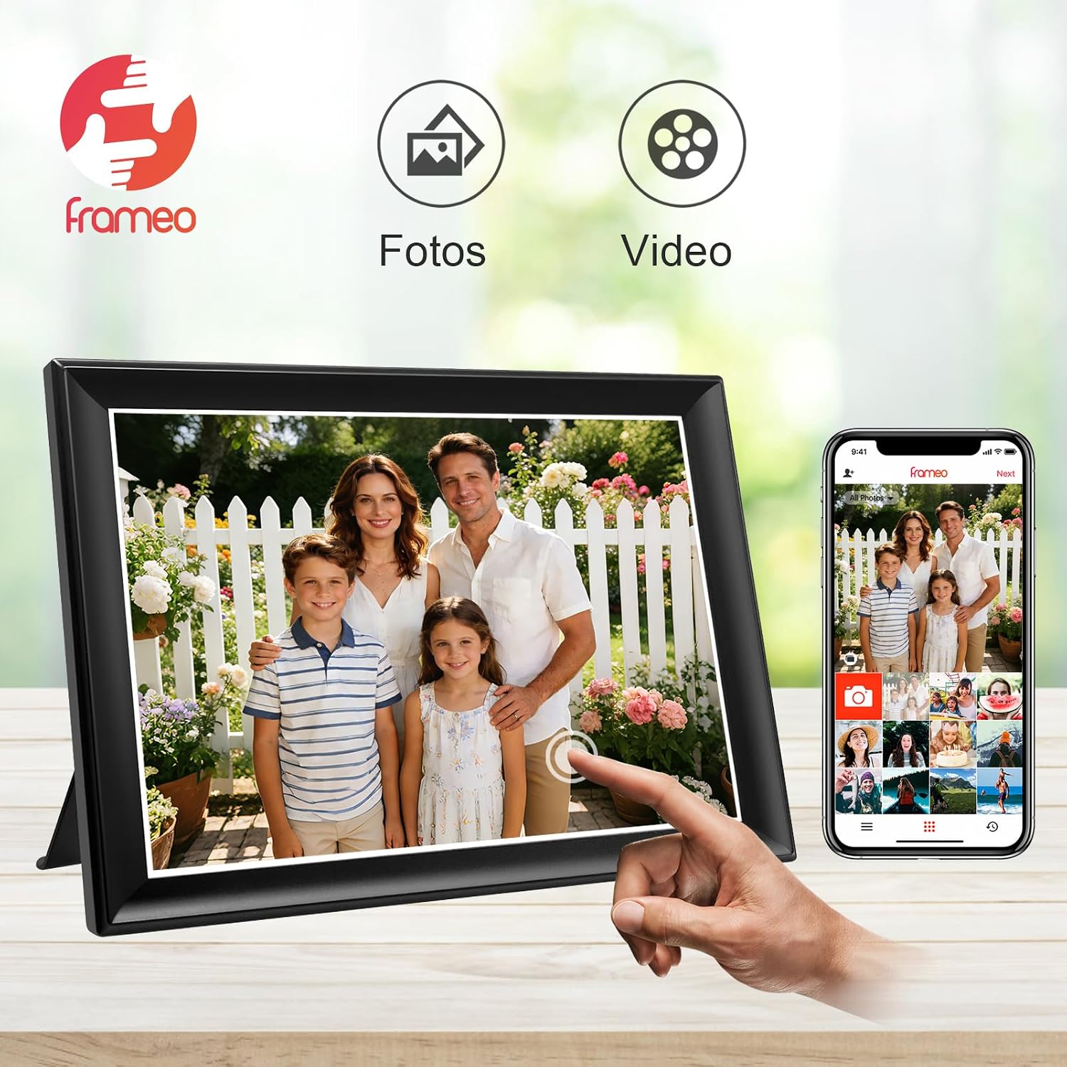 Thumbnail 5 de FRAMEO 11 Zoll digitaler Bilderrahmen mit 64 GB