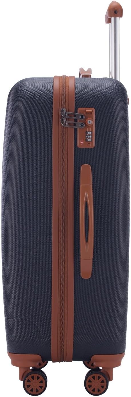 Detalle 2 de HAUPTSTADTKOFFER Wannsee : Valise Moyenne Rigide 63 L, 4 Roues TSA, Bleu foncé / Marron