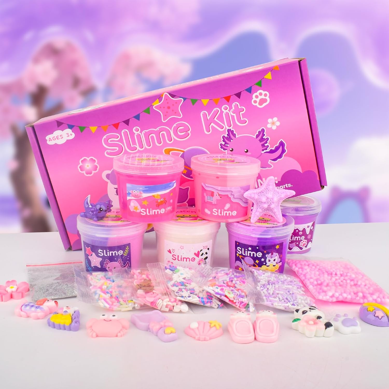 Thumbnail 4 de 6 Pack Pink & Purple Slime kit 6x textures