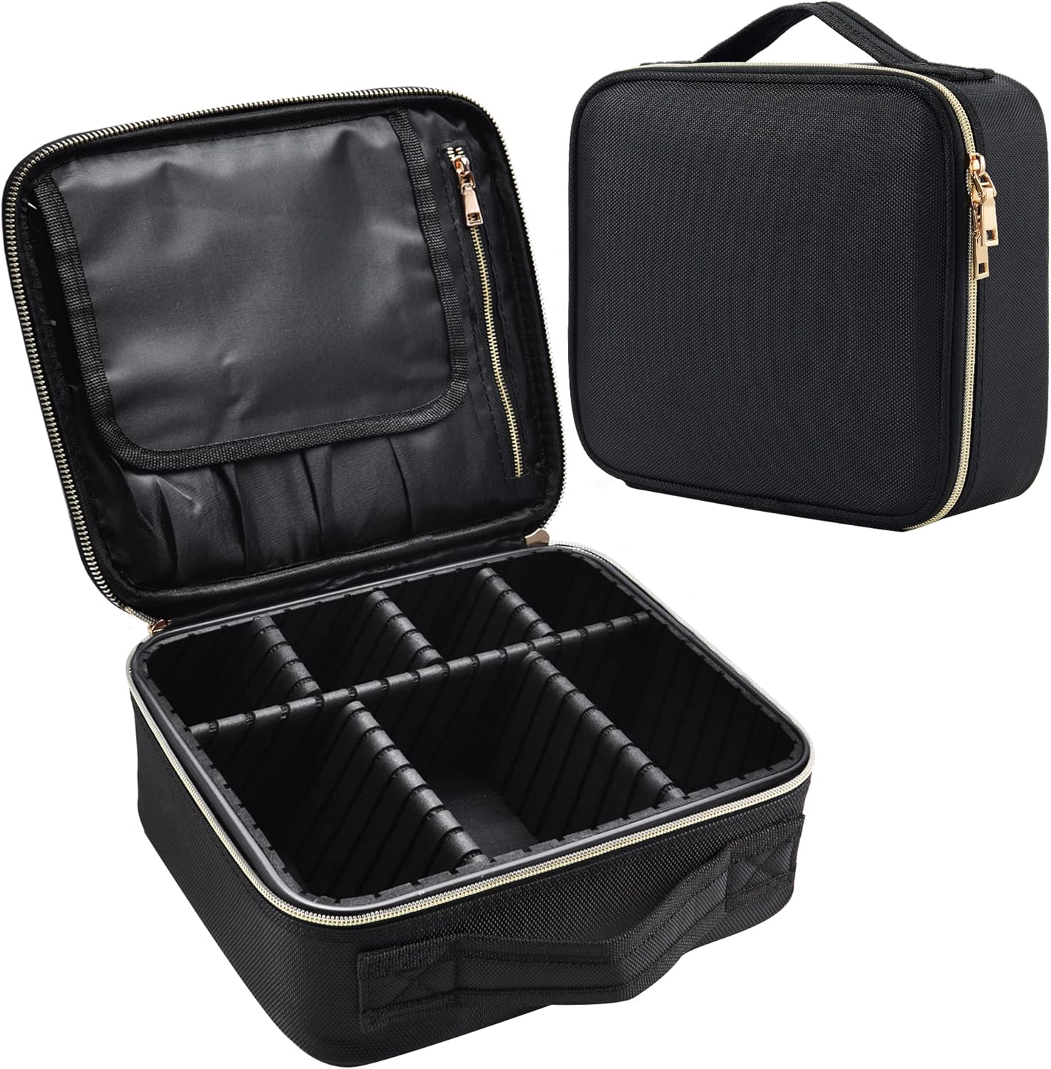 Detalle de Joligrace Oxford Makeup Bag with Adjustable Compartment (Oxford fabric cosmetic organiser)