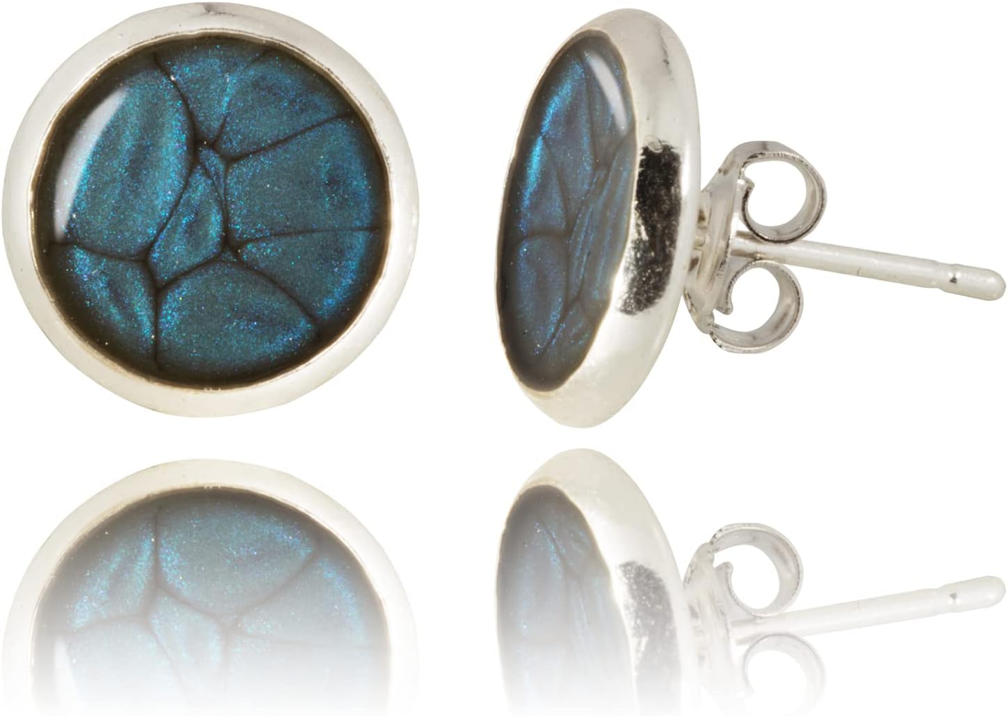 Thumbnail 5 de Pendientes Aretes Lujo Pequeño 1,2 cm brillo borgoña