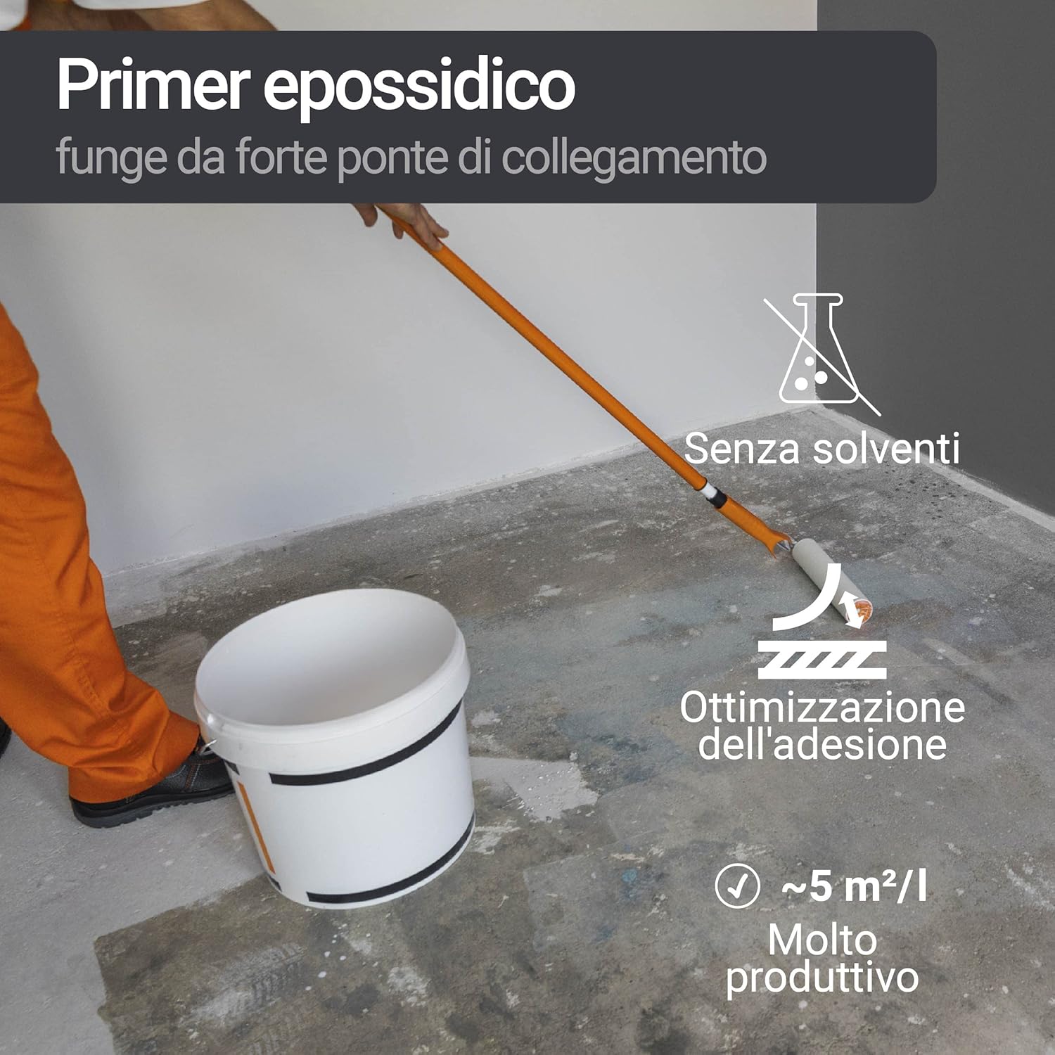 Detalle 2 de WO-WE W703 Fondo Primer per pavimenti 2,5 kg