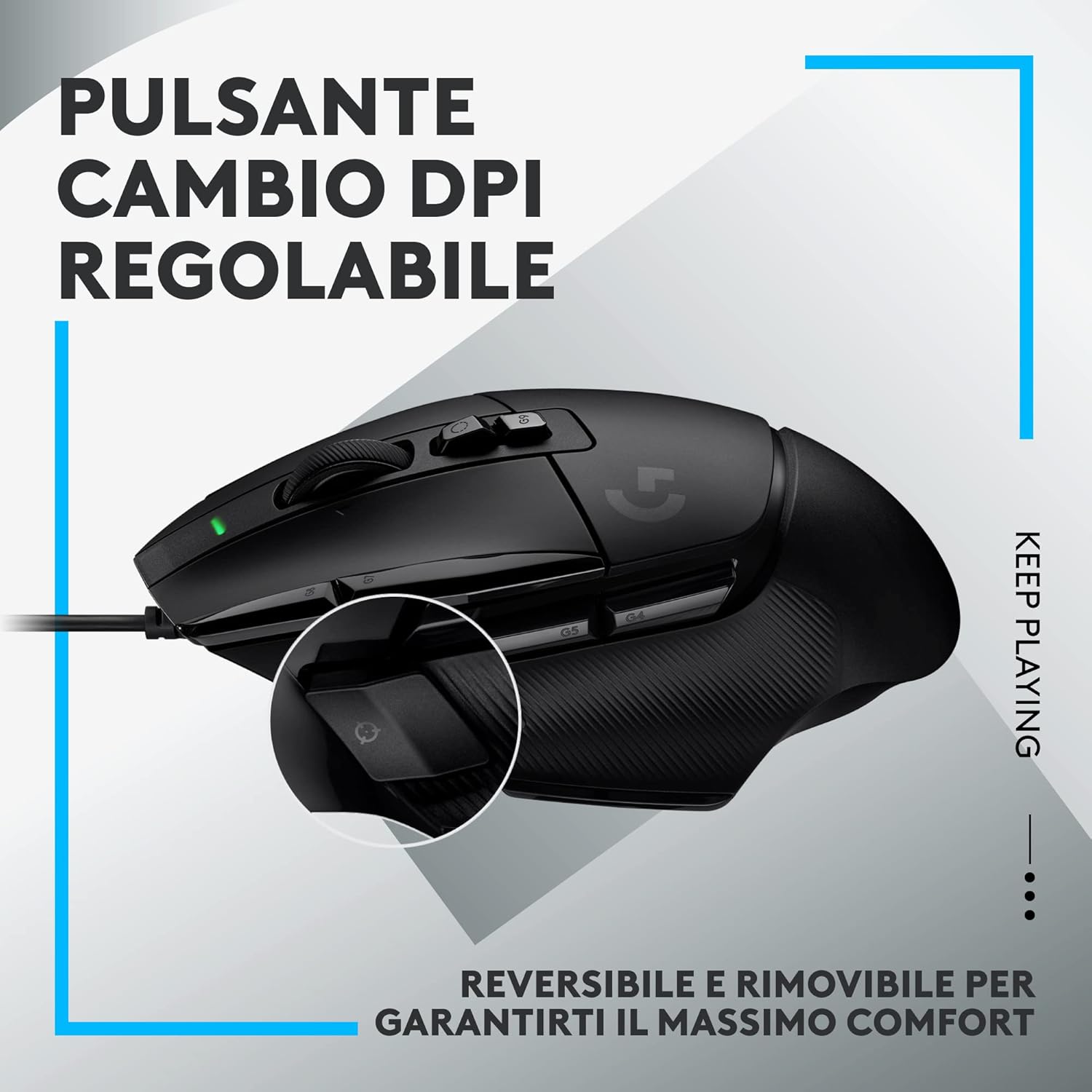 Thumbnail 6 de Logitech G502 X mouse gaming cablato con sensore 25K