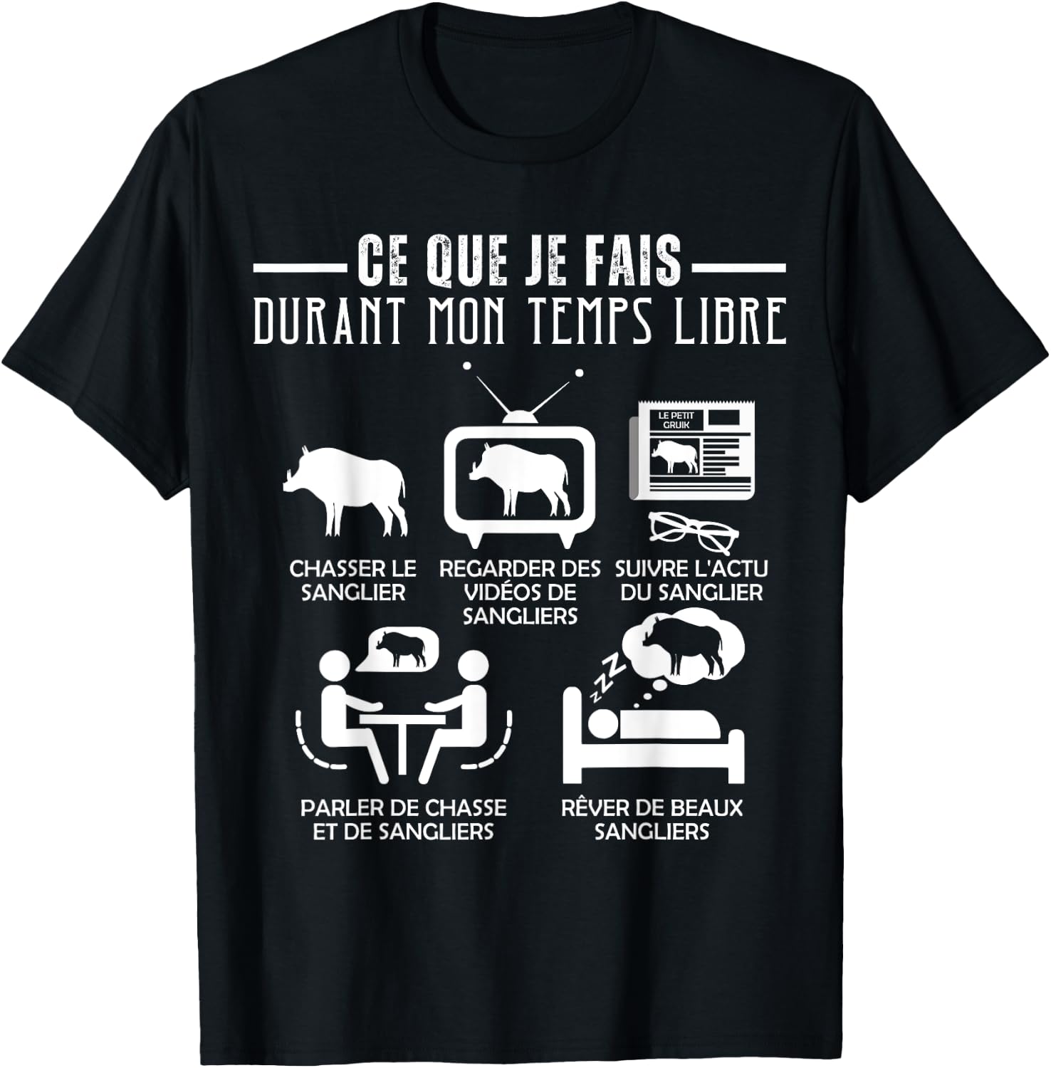 Detalle de T-Shirt Chasse Sanglier