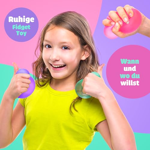 Detalle de LESONG 3er-Pack Sensory Stress Balls – Anti-Stress Bälle für Kinder und Erwachsene