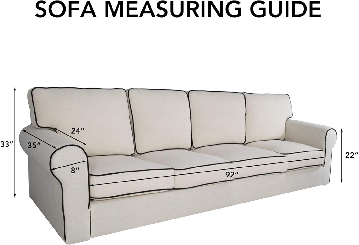 Thumbnail 5 de PureFit Super Stretch 4 Seater Sofa Slipcover in Wine