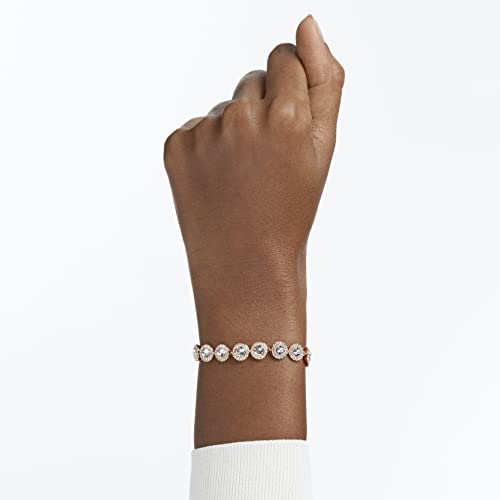 Detalle de Swarovski Bracciale Tennis Angelic – Pavé, Bianco, placcato oro rosa, 17 cm
