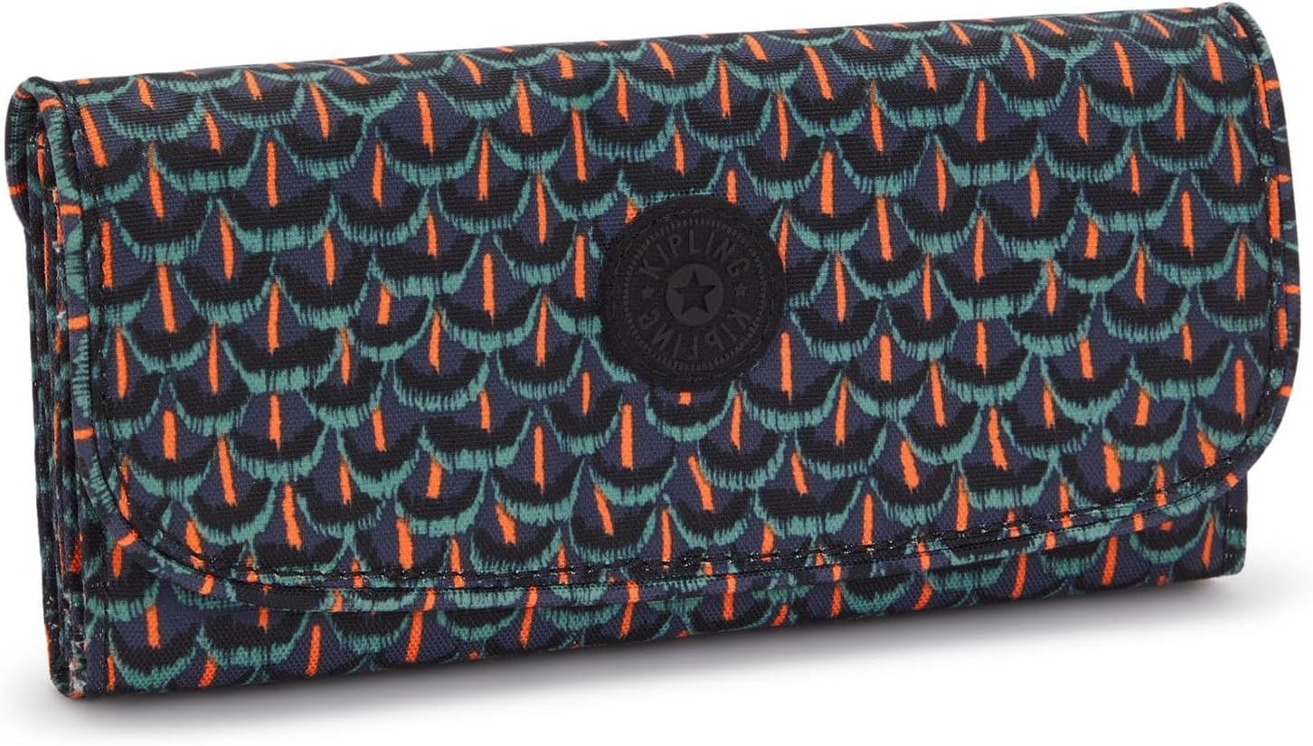 Detalle de Kipling MONEY LAND Portafoglio Grande Inviting Grey: ampiezza, stile e RFID in un unico formato