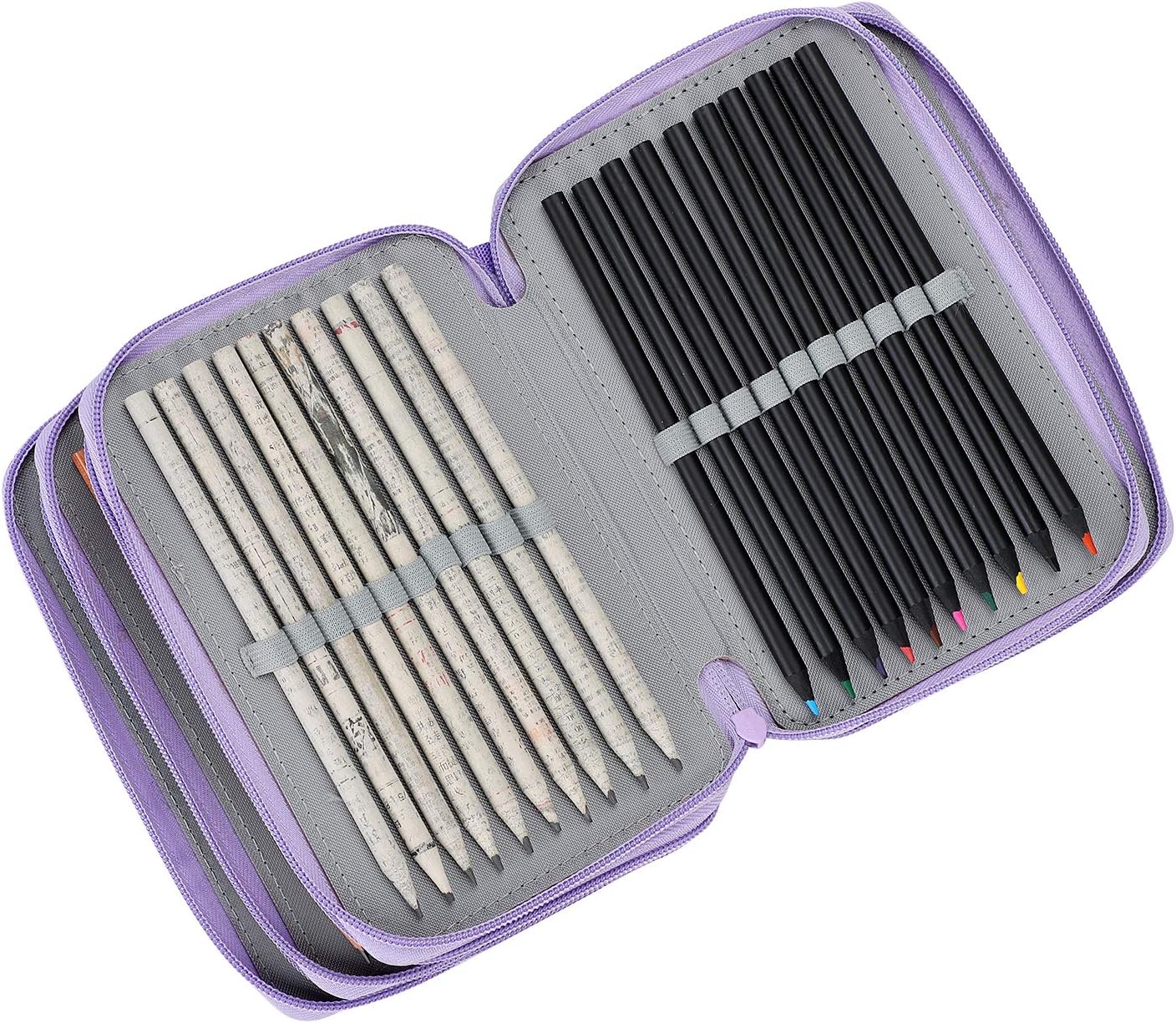 Thumbnail 2 de Large Colored Pencil Case 72-slot organiser ✏️