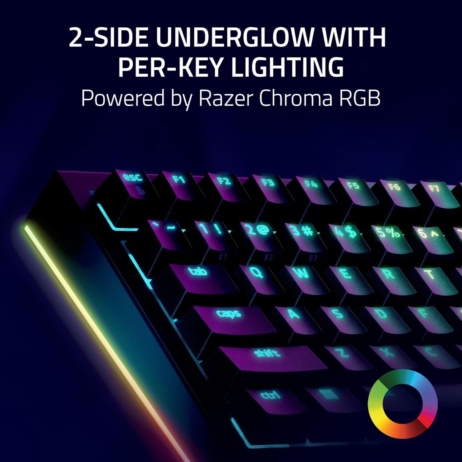 Thumbnail 6 de Razer BlackWidow V4 Pro 75% Wireless Hot-Swappable Gaming Keyboard (OLED, Command Dial) - US ISO, Black
