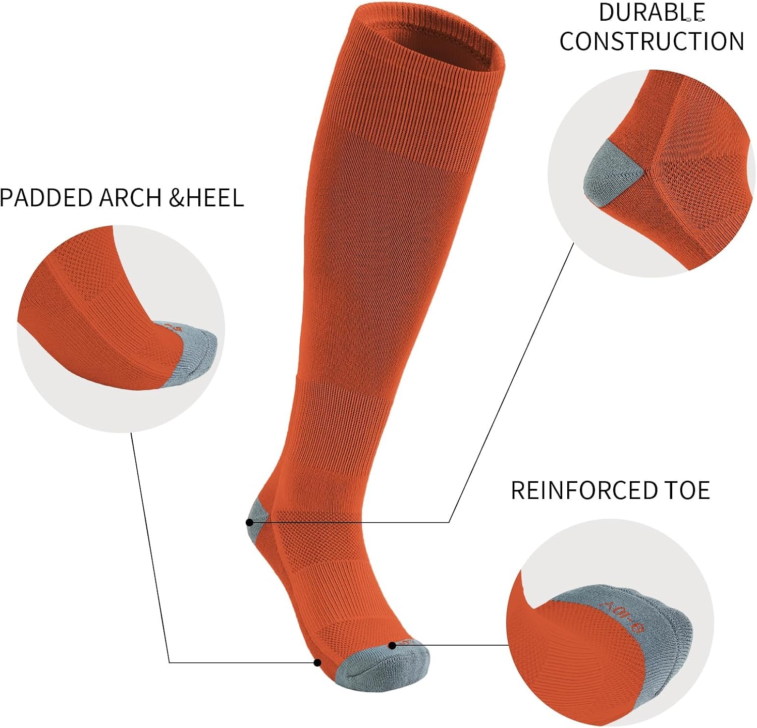 Detalle de QBK Youth Baseball Socks & Belt Combo Set for Kids (Ages 2–16) — Unisex