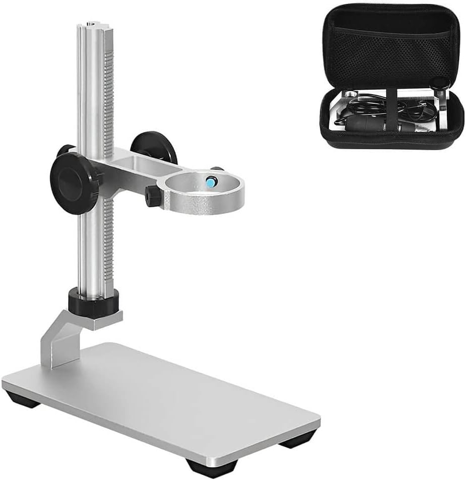 Detalle de Ninyoon Supporto Universale per Microscopio: supporto stabile in lega di alluminio per foto/camera USB/WiFi, diametro massimo 3,5 cm