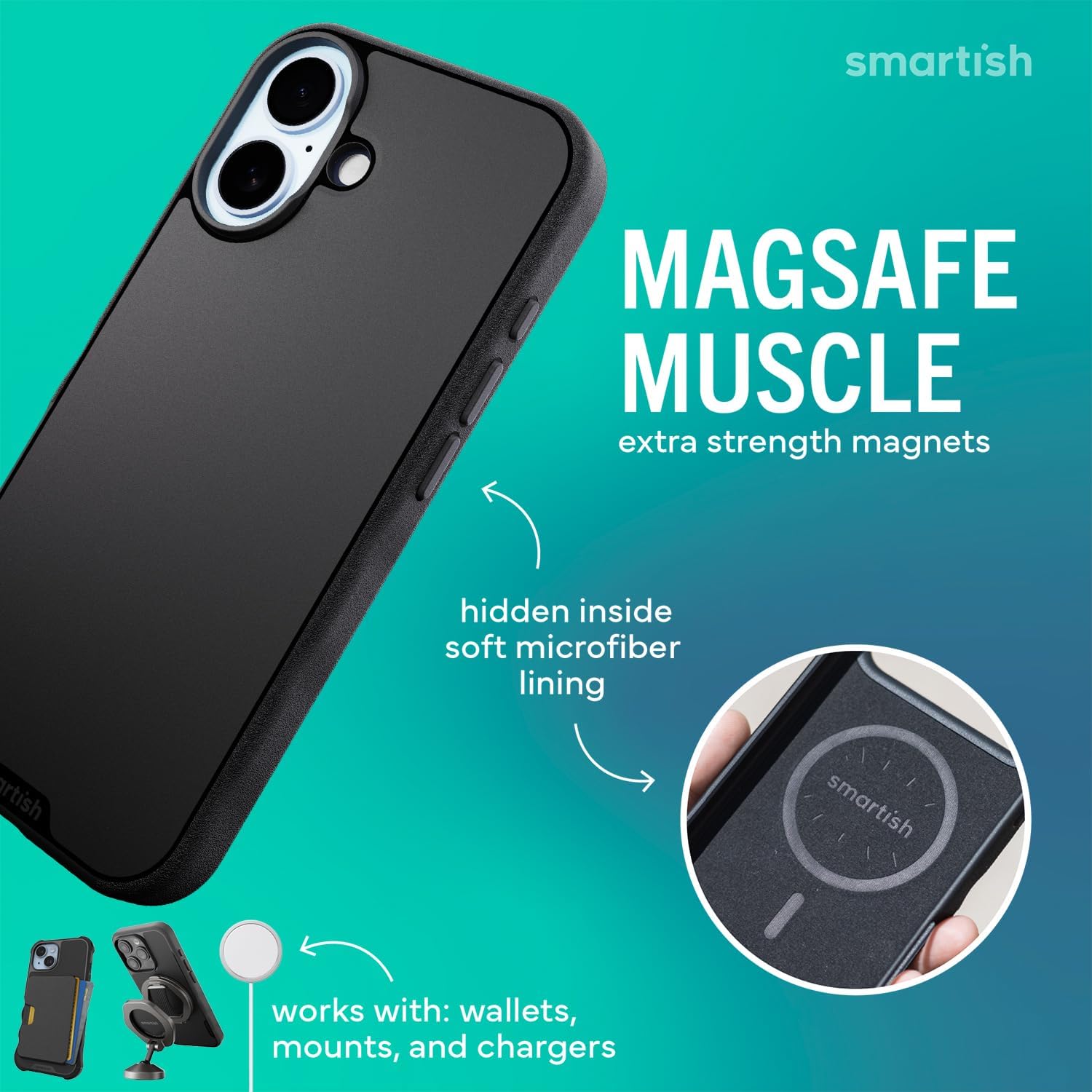Detalle de Smartish iPhone 17 MagSafe Case 6ft drop tested