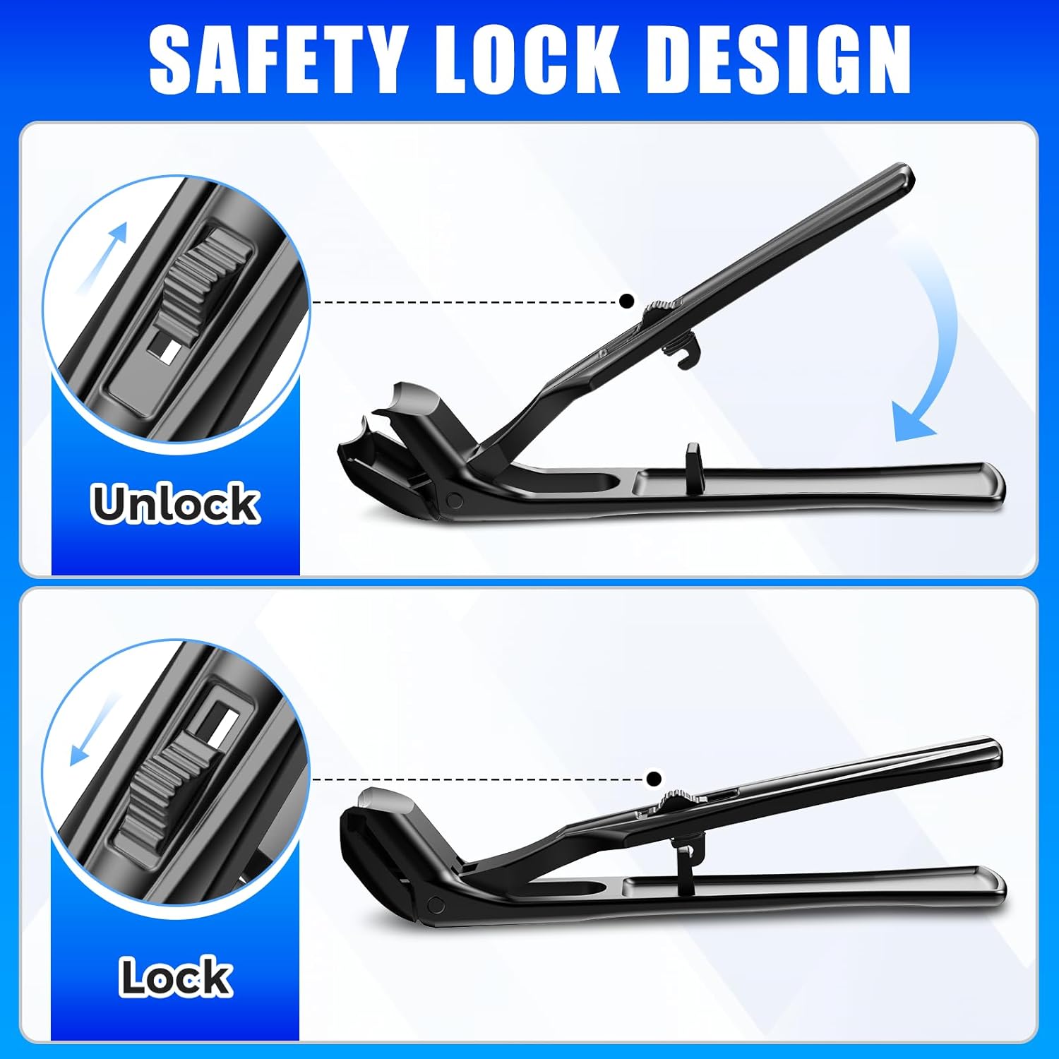 Thumbnail 2 de Toenail Clippers for Thick Toenails (2026) – Angled, Wide-Jaw, Long-Handle Set with Catcher