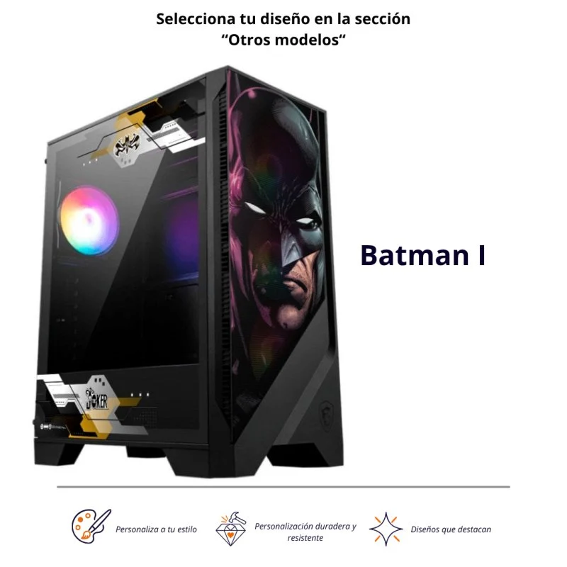 Detalle de MSI MAG FORGE 121A AIRFLOW ARGB: Torre ATX con 4 ventiladores ARGB y panel de vidrio templado (Space Edition)