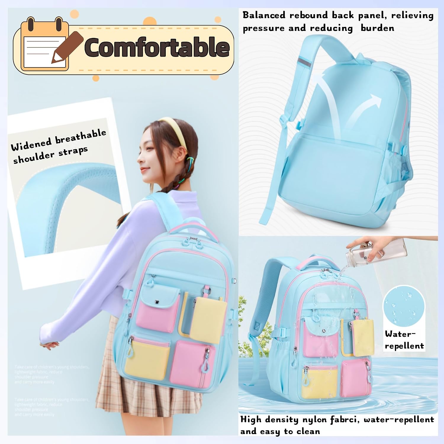 Detalle de Bansusu girls backpack 24 L
