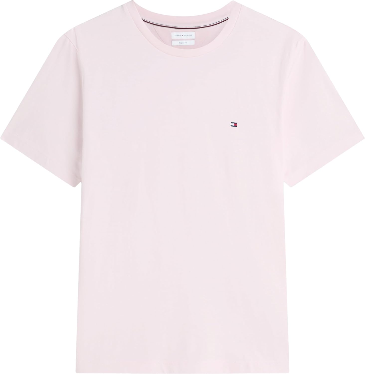 Detalle de Tommy Hilfiger Herren T-Shirt Seasonal Solid Tee mit Rundhalsausschnitt (Kurzarm)