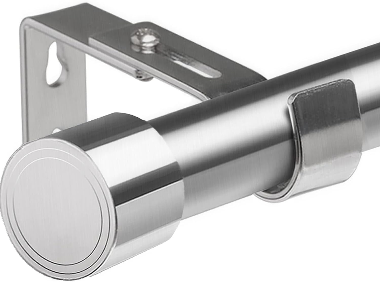 Thumbnail 6 de Asta telescopica per tende Aiitomg Ø25mm, 84–190 cm, bianco, con staffe robuste