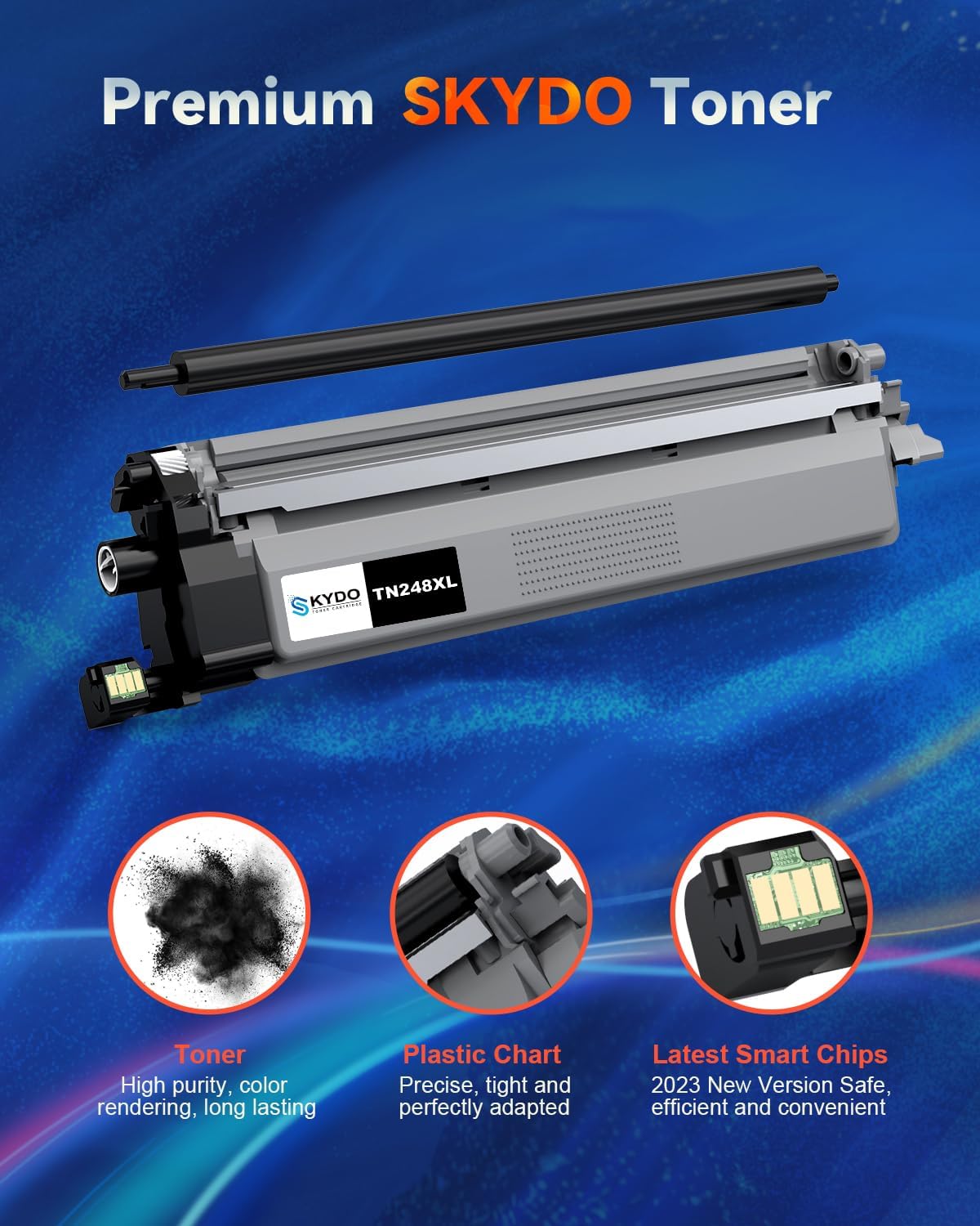 Detalle 2 de Skydo TN248XL Toner compatibile per Brother TN248/TN248XL – 3000 pagine, Nero