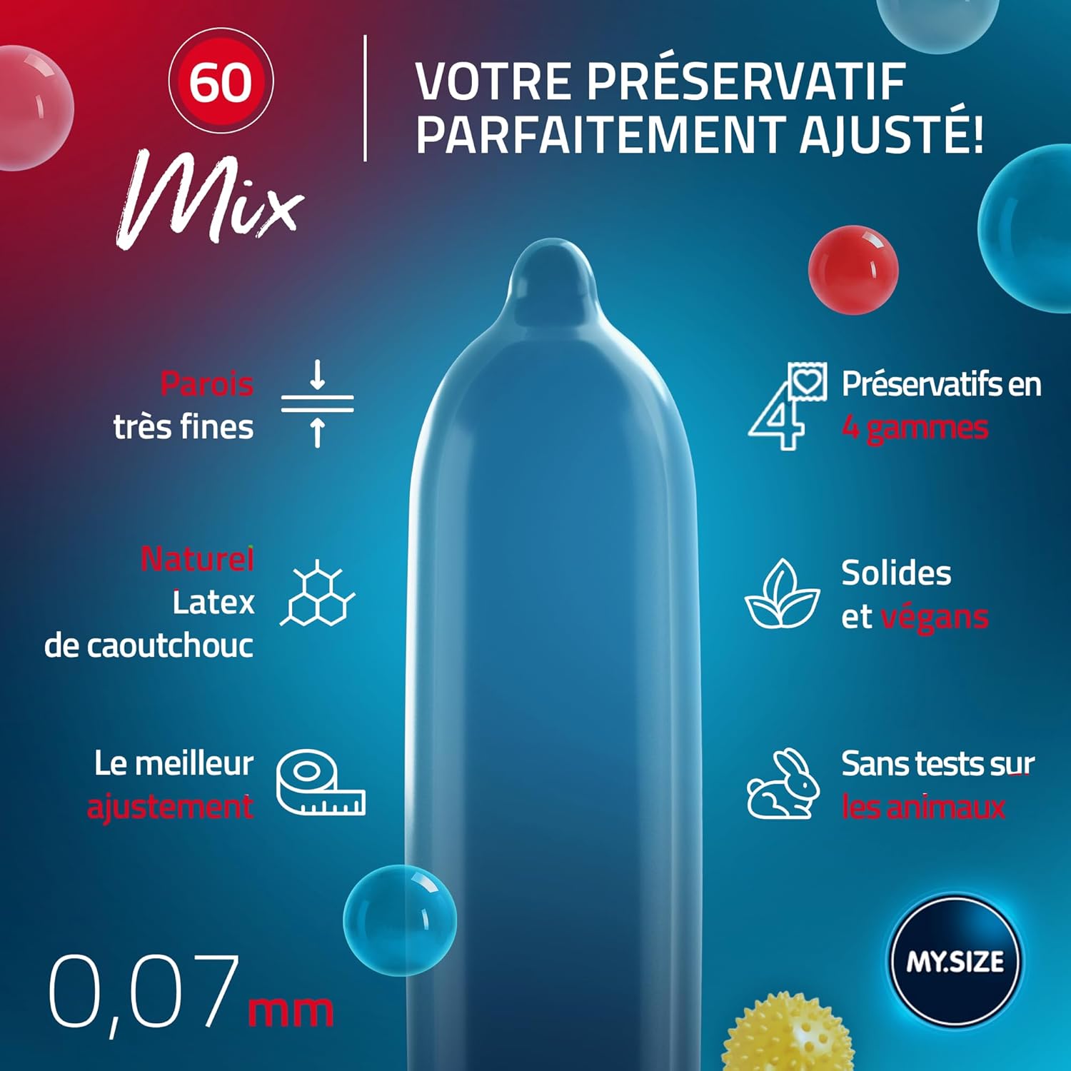 Thumbnail 3 de My.Size Mix préservatifs taille 5 – 60 mm, grand pack de 28 pièces