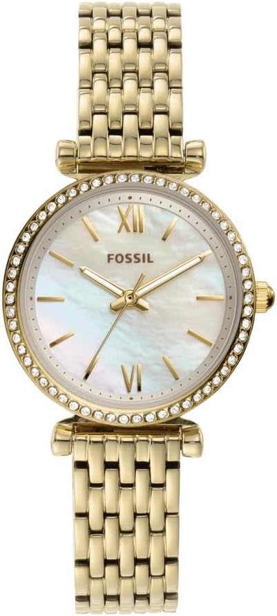 Thumbnail 6 de FOSSIL Montre Carlie pour Femmes – Mouvement Quartz à 3 Aiguilles, Boîtier Or et Bracelet Acier Inoxydable