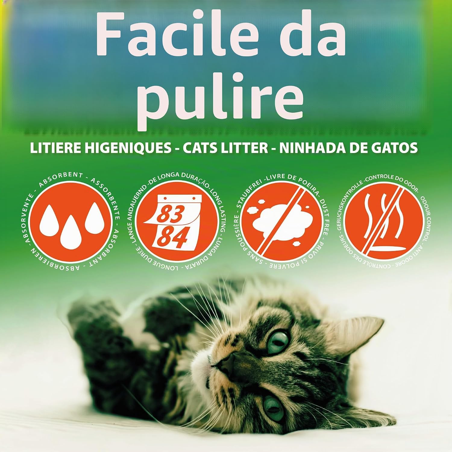 Thumbnail 1 de Croci Easy Clean Lettiera Gatto in Cristalli di Silicio 7,5 L – alta assorbenza e pulizia veloce