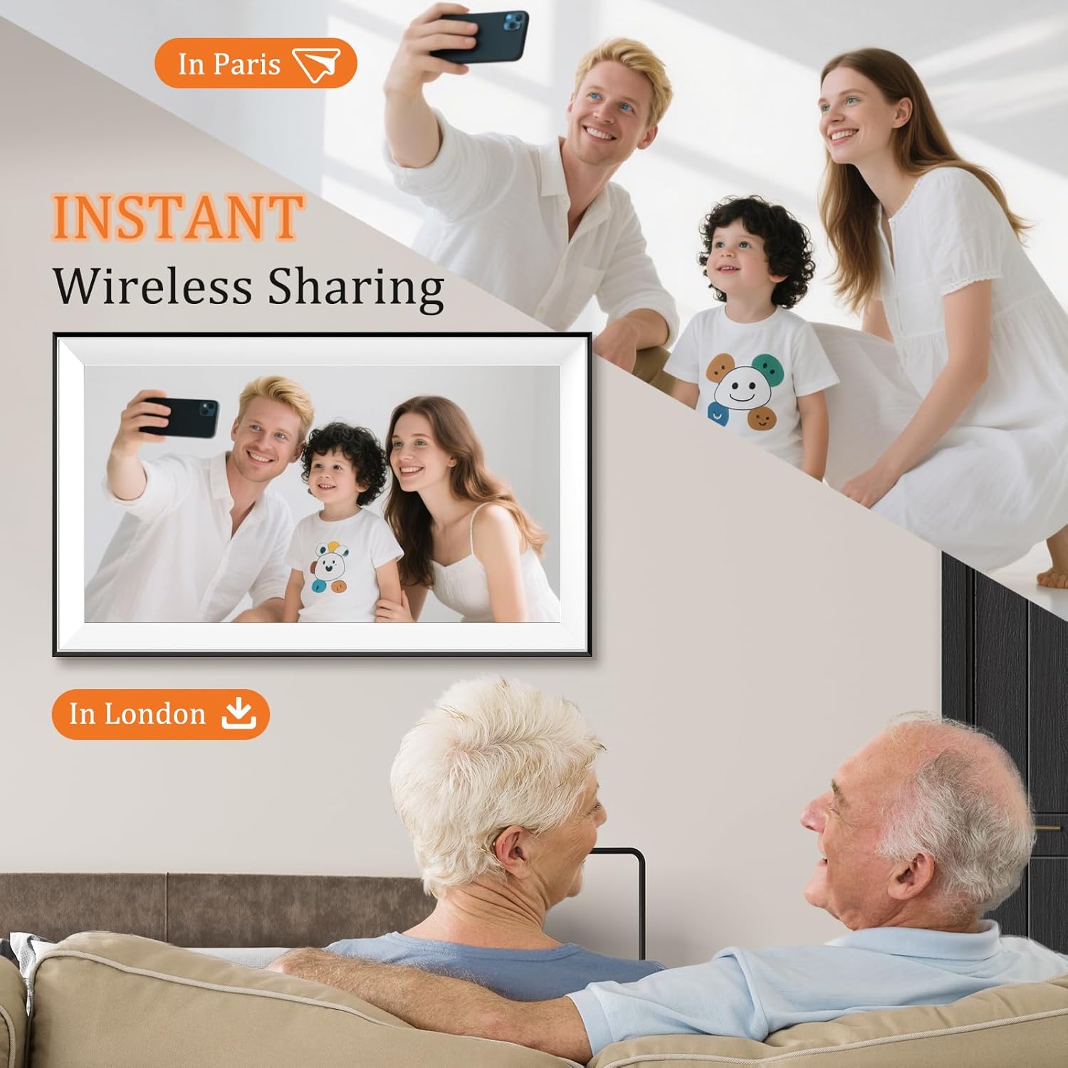 Thumbnail 1 de Hesmor 15.6 Inch Digital Photo Frame 32GB