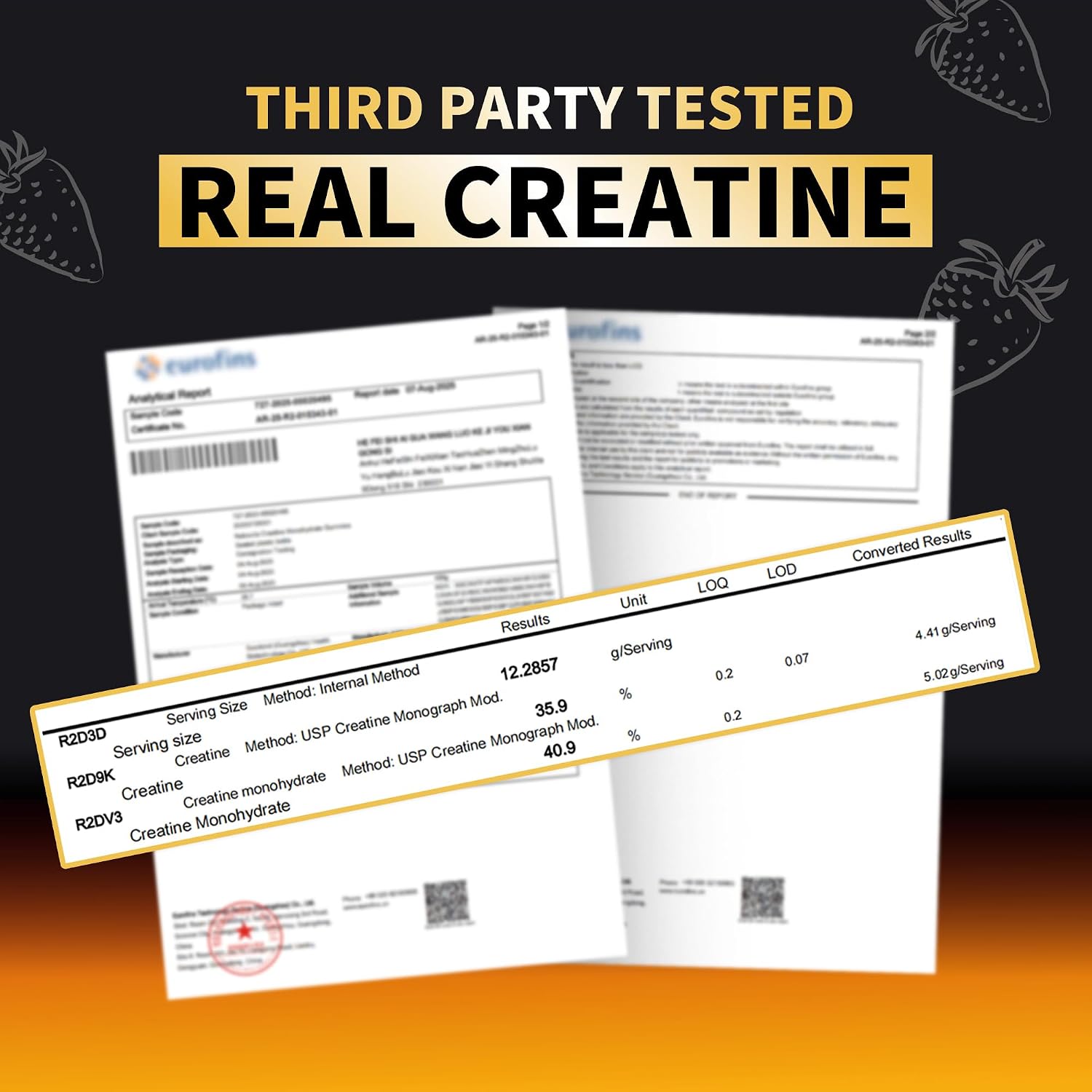 Detalle 2 de Nutravita Creatine Monohydrate Gummies, 5 g per Serving, Pineapple, 120 Count