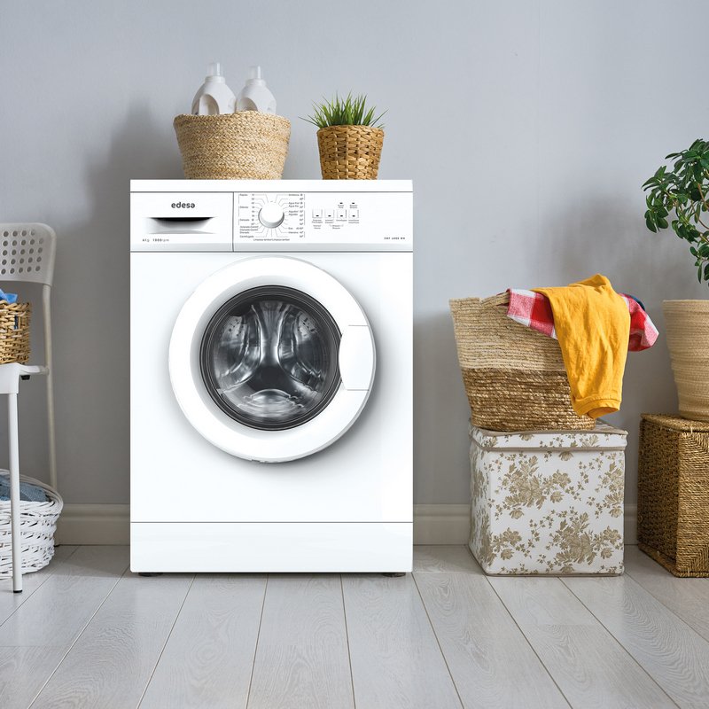 Detalle 2 de Edesa EWF-6000 WH: Lavadora de Carga Frontal 6 kg, 1000 rpm, Blanca