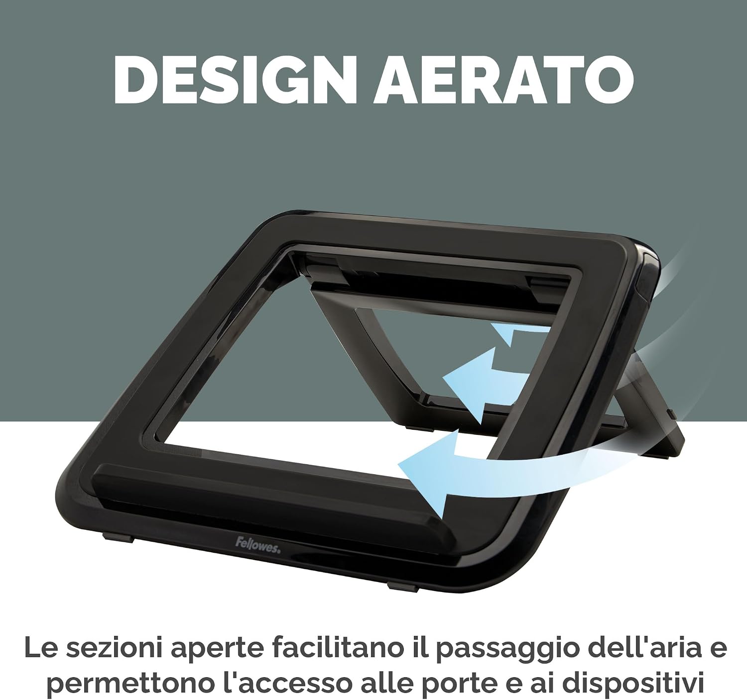 Thumbnail 6 de Fellowes Everyday Supporto Laptop – Nero: ergonomia portatile per notebook fino a 17