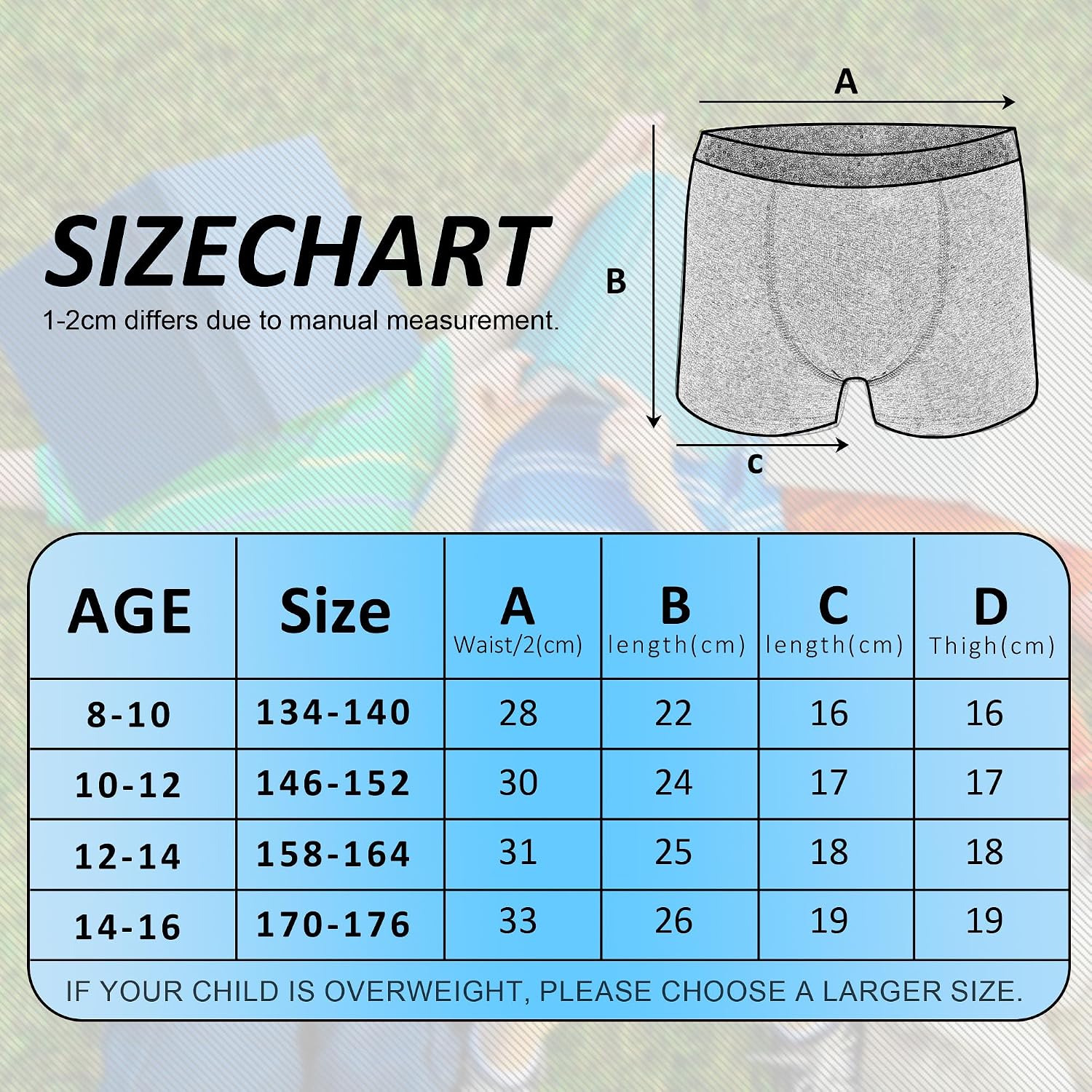 Detalle de Uizuooy 6/12er Pack Jungen Boxershorts aus Baumwolle – Hautfreundlich, elastisch und alltagstauglich