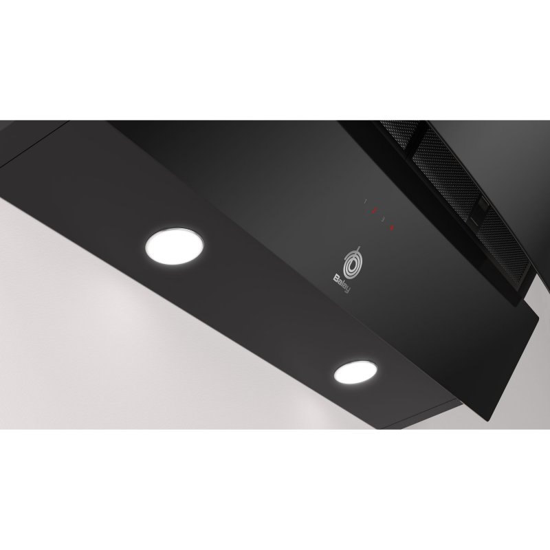 Detalle 2 de Balay 3BC585GN Campana inclinada 80 cm cristal negro