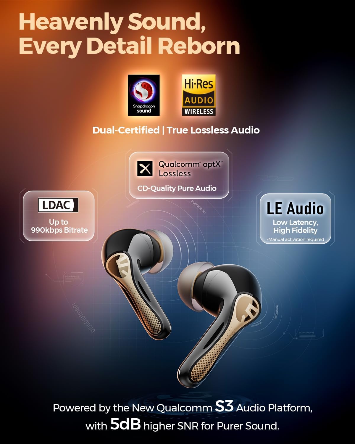 Thumbnail 4 de SoundPEATS Air5 Pro+ earbuds, Adaptive ANC, 30H