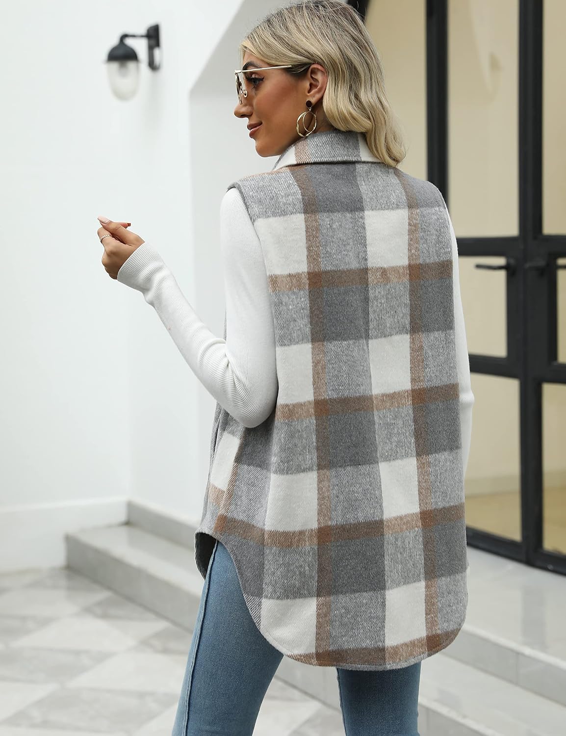 Thumbnail 6 de Tanming Plaid Vest in Brushed Flannel