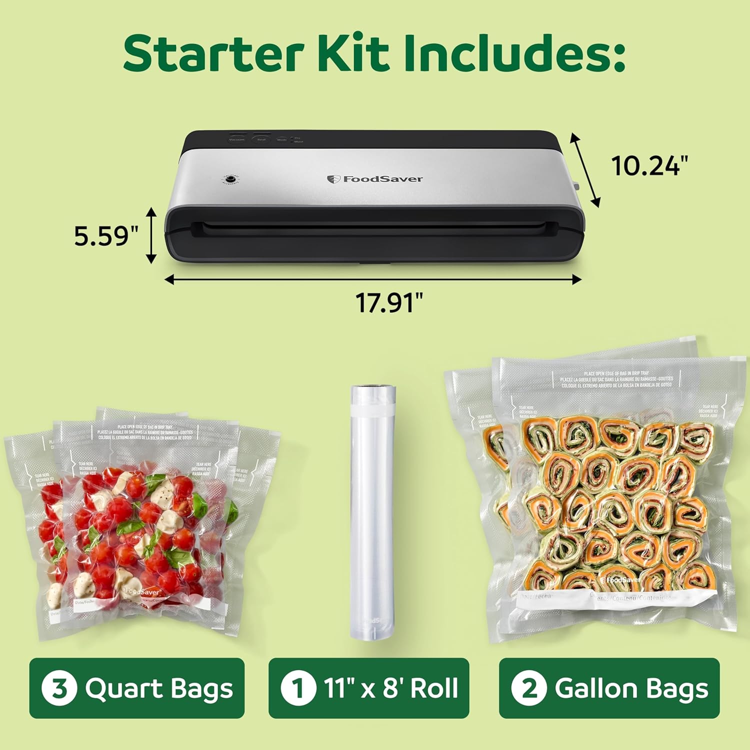 Thumbnail 2 de FoodSaver PowerVac Compact vacuum sealer 5x 🥫