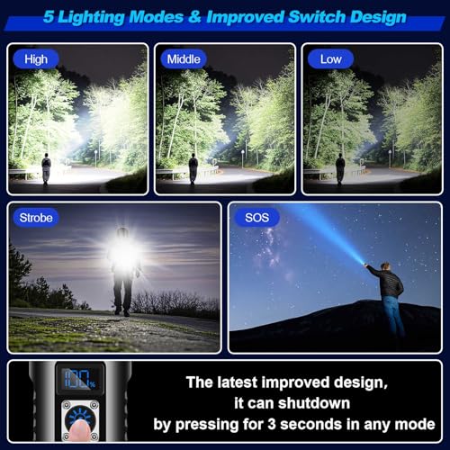 Detalle 2 de Fsiviim 1000000 Lumen Rechargeable Torch: A pragmatic look at this super bright, versatile light