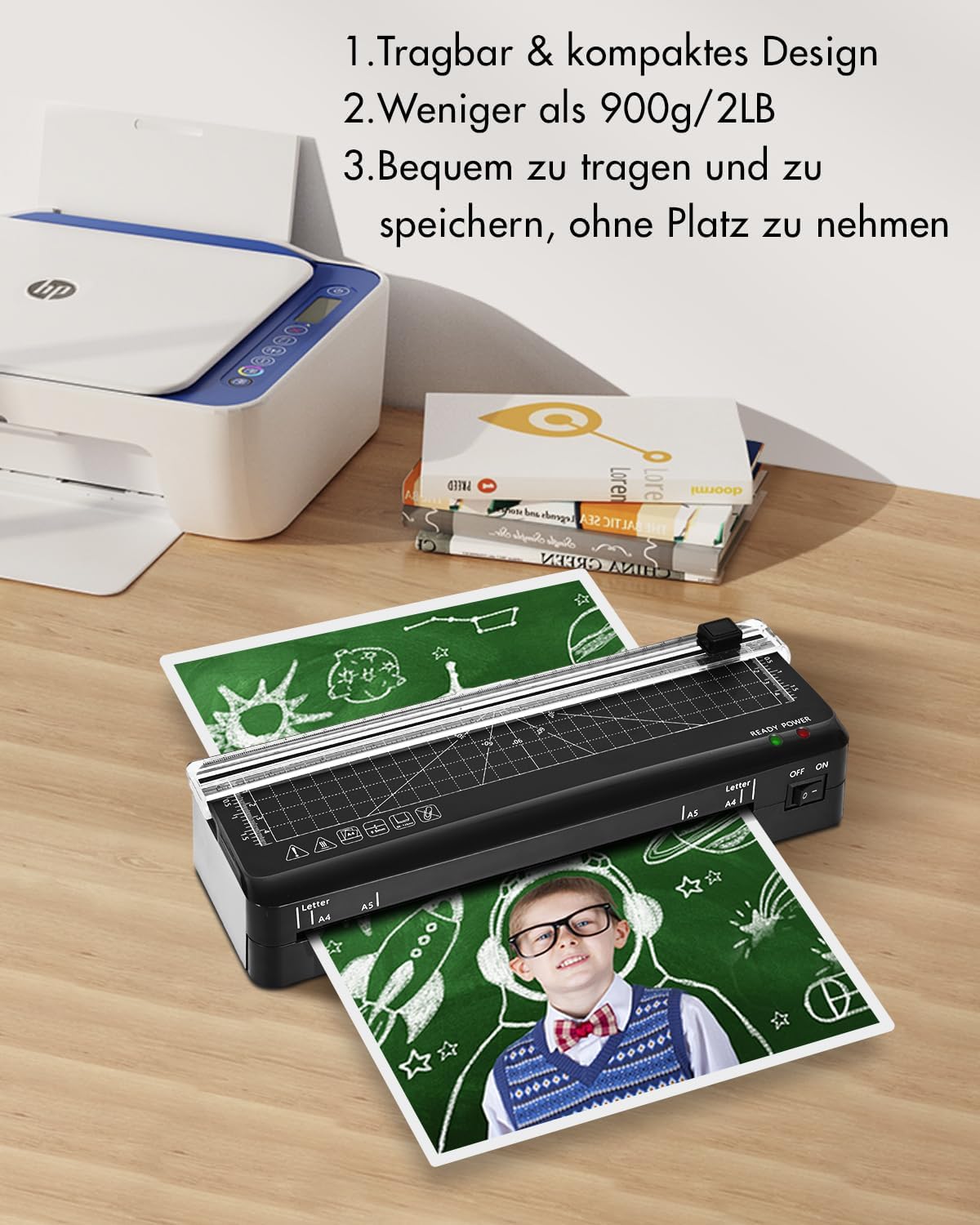 Detalle 2 de A4 Laminiermaschine 70 Sek Schnellaufheizung