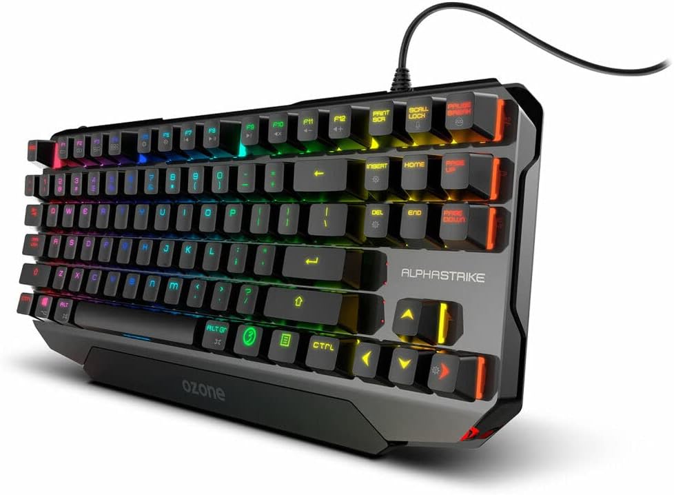 Thumbnail 6 de Ozone Gaming Gear Tactical Mini 65% mechanische Tastatur (Outemu Red) – Bluetooth & USB, DE-Layout, RGB, schwarz