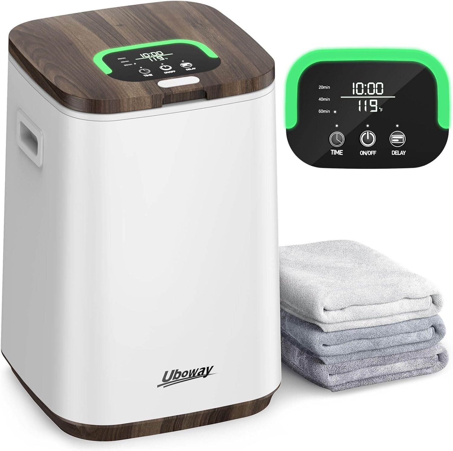 Detalle de Uboway UBTW005 Towel Warmer Bucket, 23L with Delay Timer and Safety Lock
