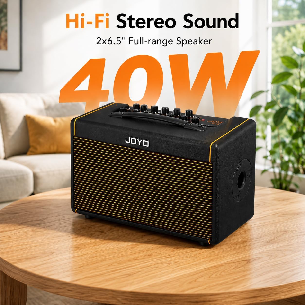 Detalle de JOYO AC-40S 40W Acoustic Guitar Amp with Stereo Speakers and Bluetooth