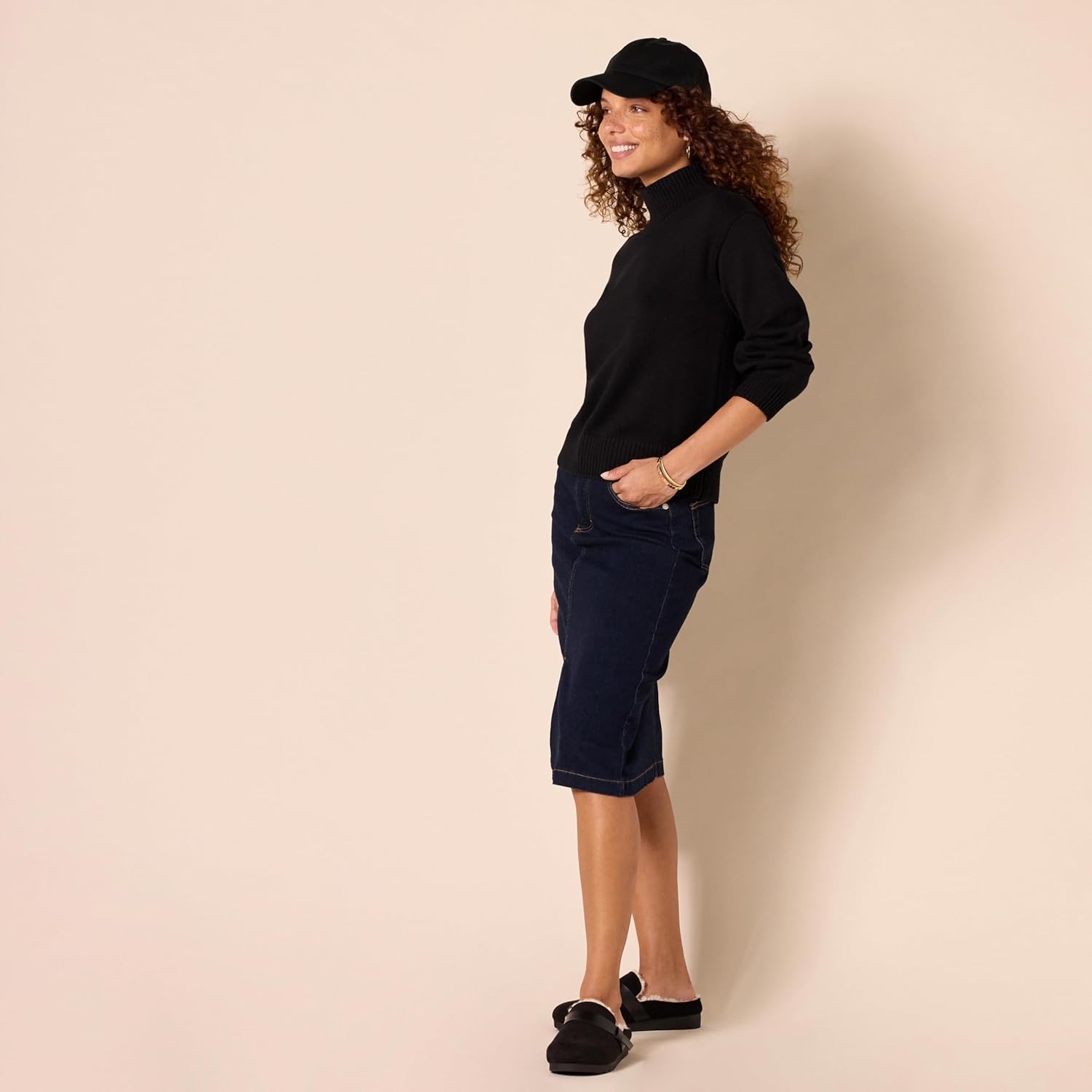 Thumbnail 4 de Amazon Essentials Damen Pullover aus Baumwolle mit Trichterausschnitt – In Übergrößen erhältlich