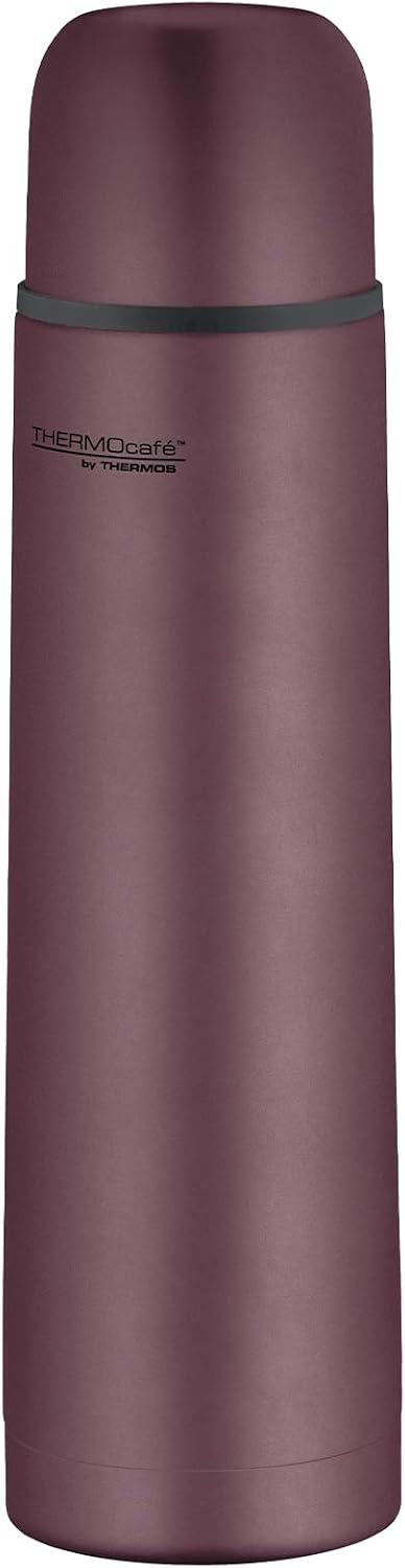 Detalle de THERMOcafé by THERMOS TC BEVERAGE BOTTLE Burgundy Matt 0,70l – Edelstahl, auslaufsicher, 12h heiß / 24h kalt