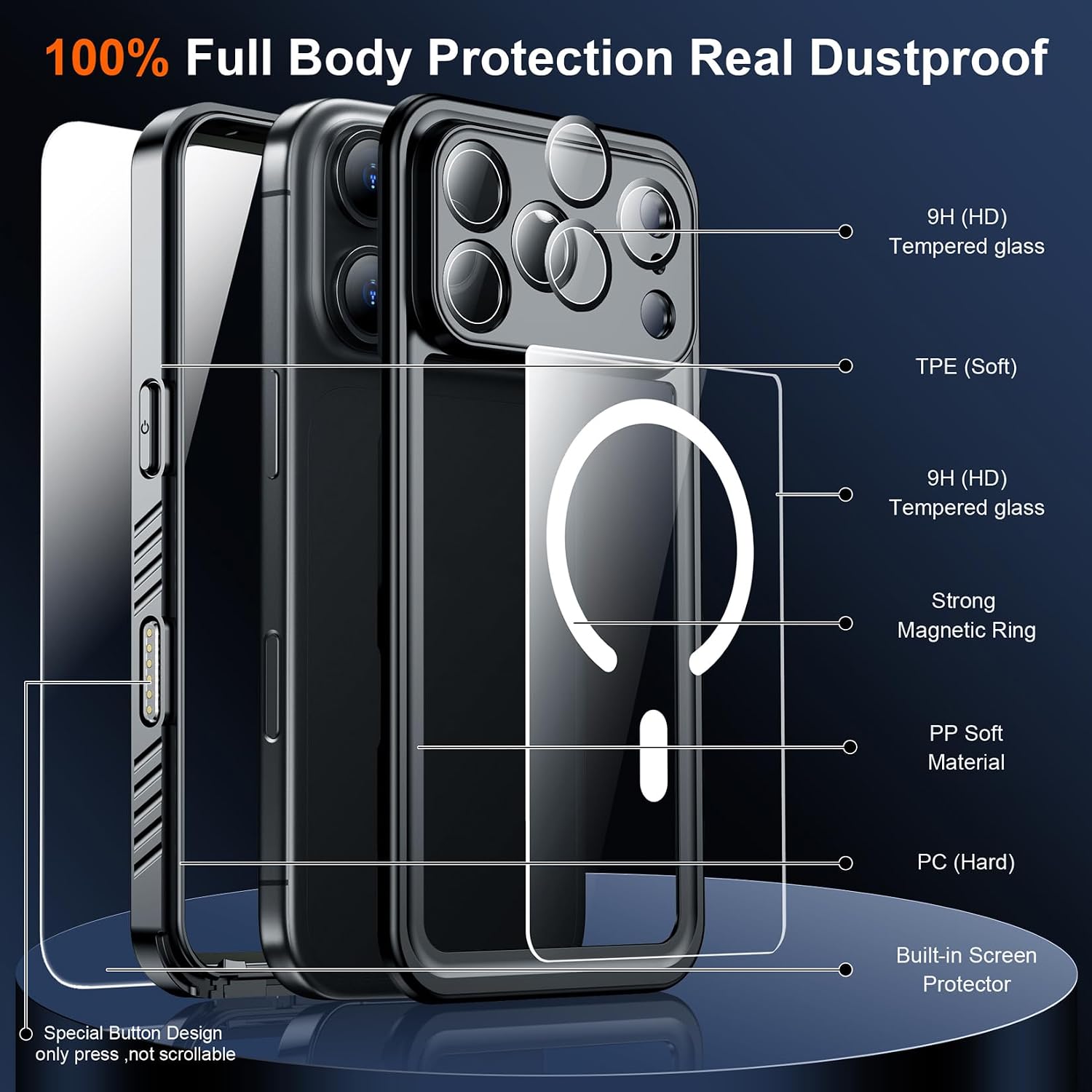 Thumbnail 5 de SPIDERCASE Magnetic iPhone 17 Pro Case 6.3"