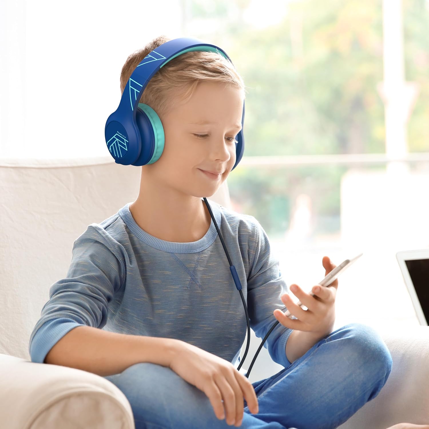 Thumbnail 7 de PowerLocus Auriculares Infantiles Azul 🎧 con Límite de Volumen Seguro