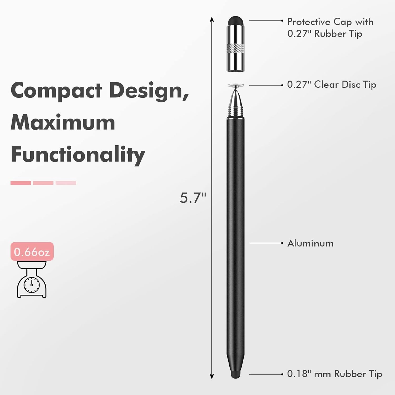 Detalle de MEKO 3-in-1 Stylus Pen 2-Pack