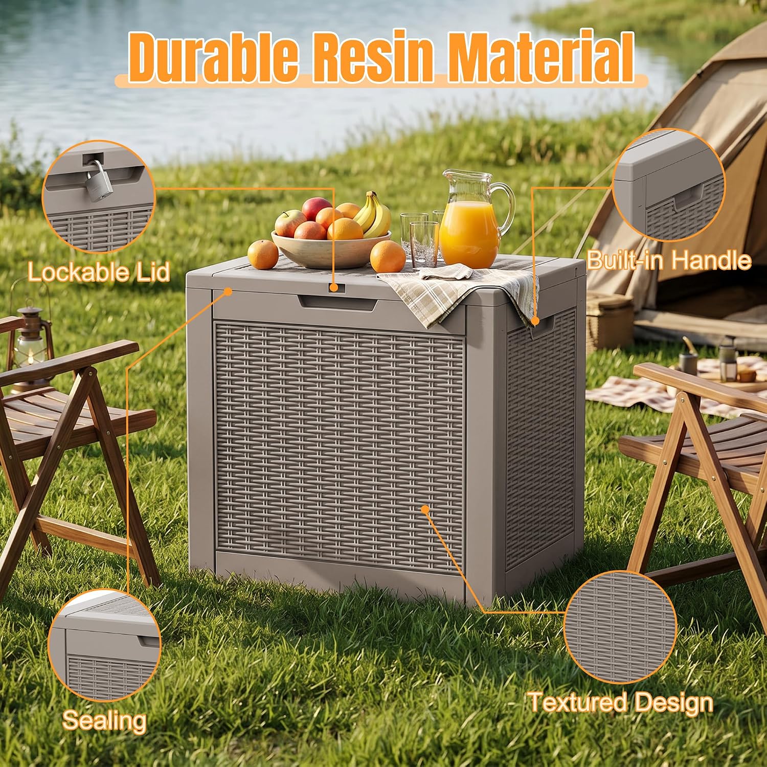 Detalle de ATMELT Outdoor Storage Box 42-Gallon
