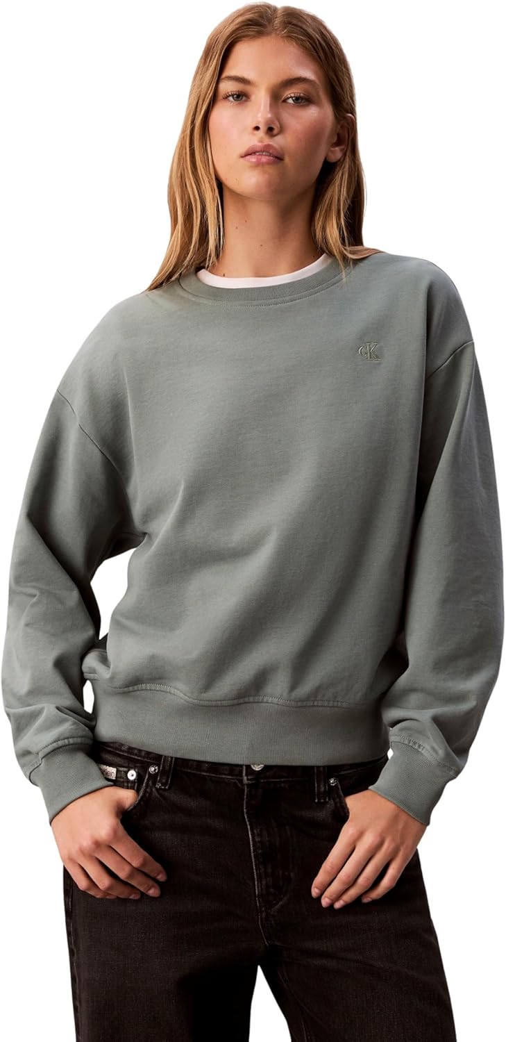 Thumbnail 6 de Calvin Klein Donna Felpa Archive Logo French Terry girocollo