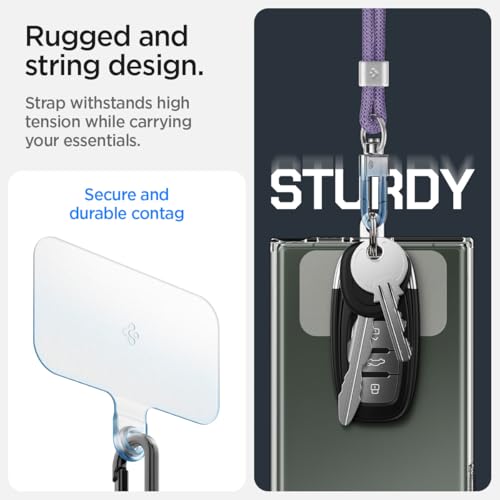 Detalle 2 de Spigen 2 pièces câble téléphone ceinture violet