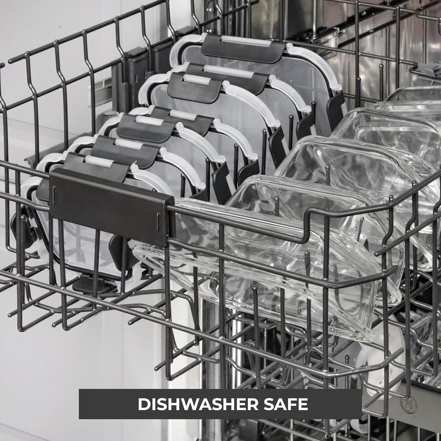 Thumbnail 5 de Freshware Glass Storage Containers with Lids 24 Pieces